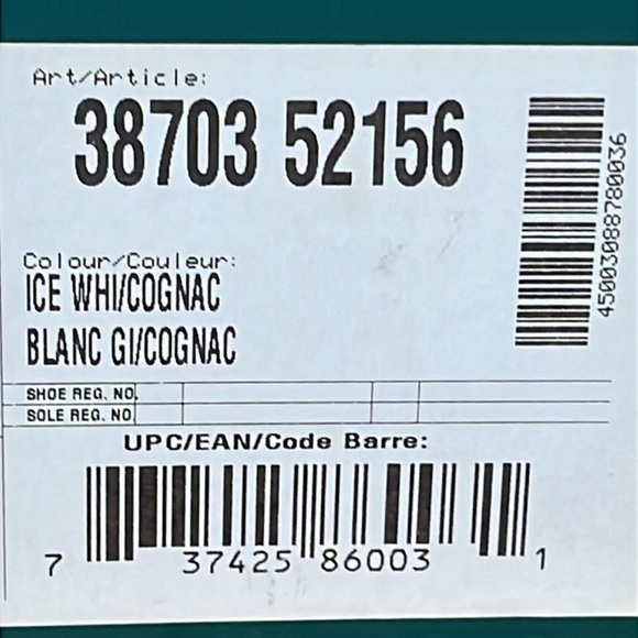 Ecco classic saddle white cognac Gore-Tex Golf Shoes - Size 36 - Picture 14 of 14